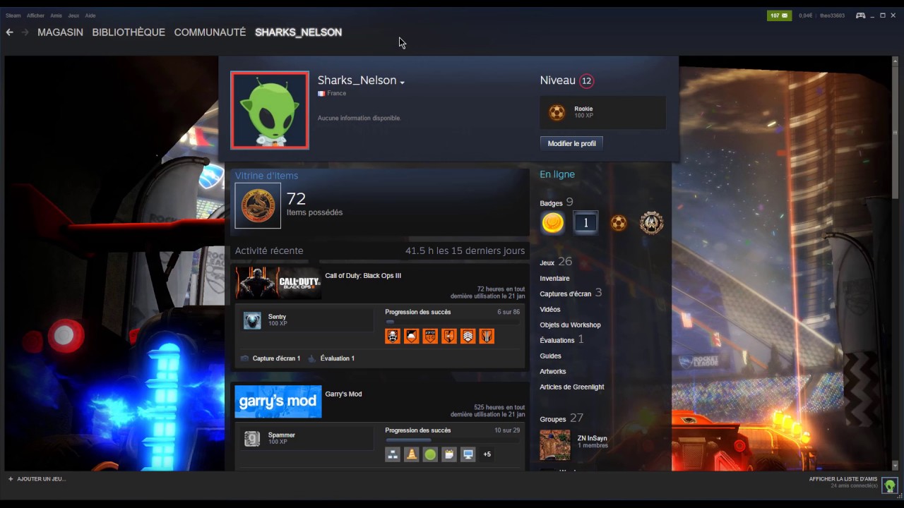 Commant Mettre Un Arriere Plan Steam Youtube