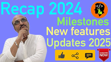 Recap 2024 - A look back to the year gone by | New available features | Updates for 2025