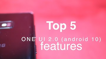 Samsung Note 9 Android 10 ONE UI 2.0 - TOP 5 FEATURES