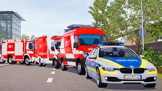 Emergency Call 112 – Frankfurt Police & All Firefighters Rapid Responding! 🚓🚒🔥 4K Ultra screenshot 3
