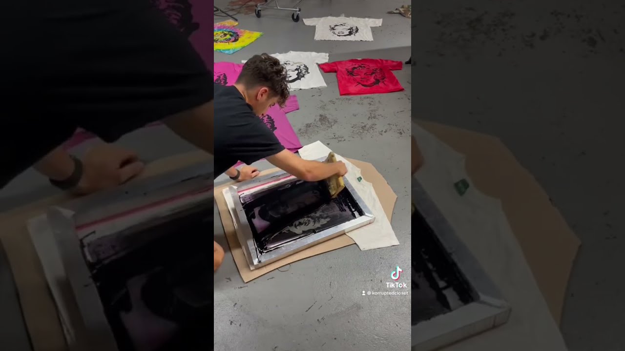 Screen Printing Marilyn Monroe Screenprinting Upcycledclothing Diy Streetwear