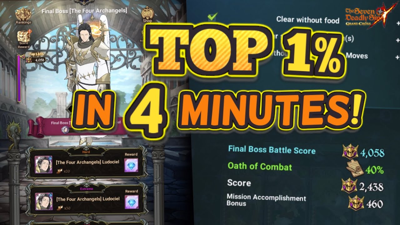 5 TURN & GET 4k+ HIGH Score For Final Boss LUDOCIEL! FASTEST TOP 1