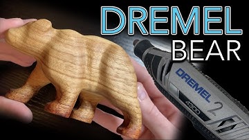 Power Carving a Wooden Bear with a Dremel