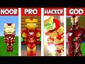 Minecraft NOOB vs PRO vs HACKER vs GOD : IRON MAN in Minecraft ! AVM SHORTS Animation