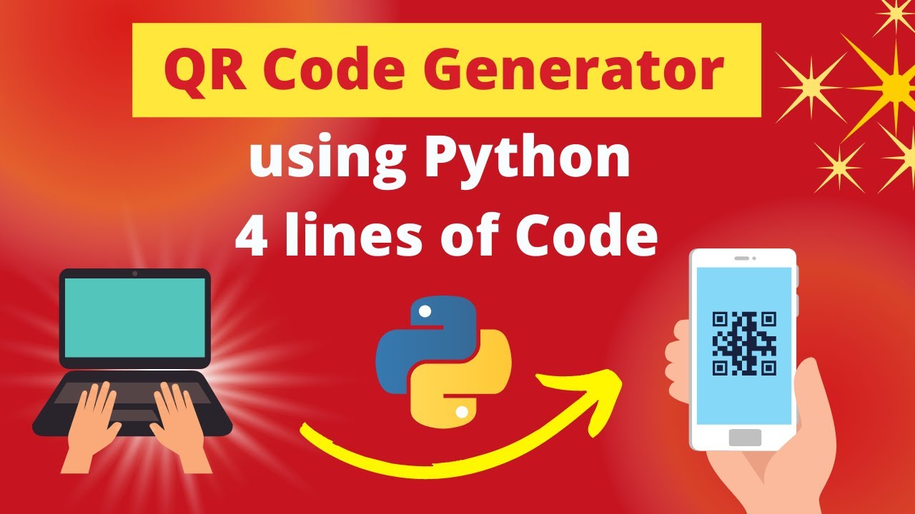 🔥QR Code Generator using Python in 4 lines of code || Hindi - YouTube