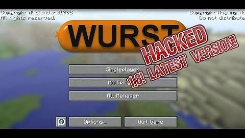 Wurst Hacked Client 1.8!