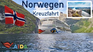 Norwegens Fjorde mit AIDAperla🛳️🌊 Bergen Åndalsnes Molde Geirangerfjorg Trondheim Ålesund Eidfjord