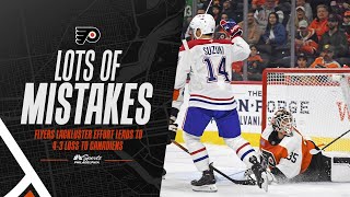 'Lack of effort and lots of mistakes' - Flyers fall flat to Montreal, 4-3 | Flyers Postgame Live