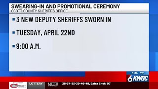Scott County Sheriff’s Office to hold swearing-in and promotion ceremony Wealth