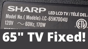 SHARP TV Black Screen fixed | LC 65N7004U, best backlight repair