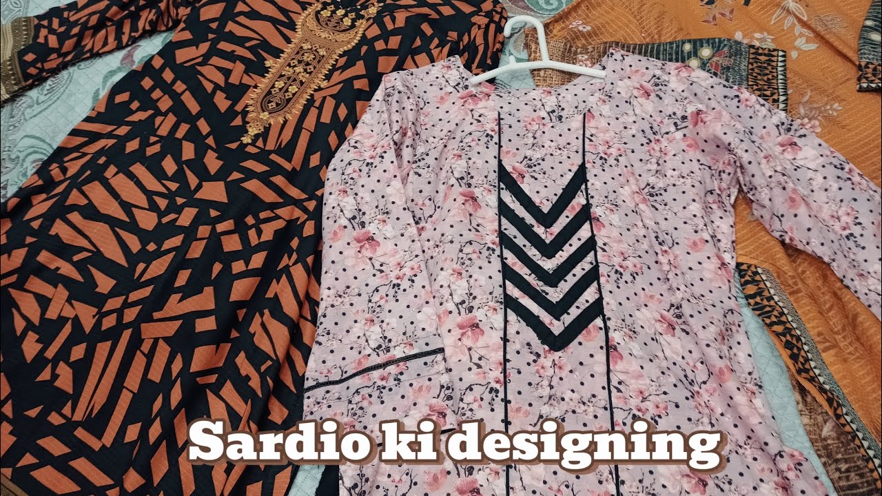 Dress designing /beautiful dress/cutting and stiching ideas/sardio ki ...