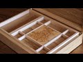 Bespoke jewellery box: details and fittings