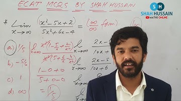 ECAT LIMITS MCQS SHORTCUTS using L,HOSPITAL RULE | Lec 60