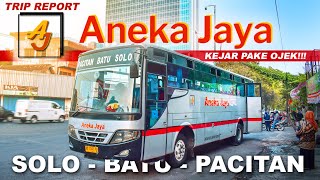 SOLO - PACITAN | Worrrr..!! Gaharnya Knalpot Bis ANEKA JAYA Bumel Non AC