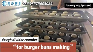 automatic dough divder rounder for burger buns making🍔 in China