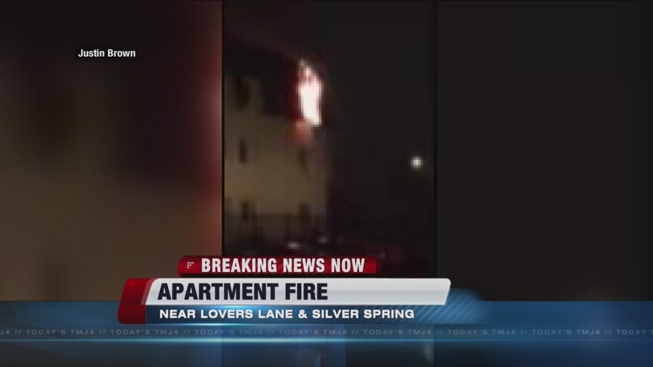Fire breaks out in apartment building on Milwaukee northwest side - YouTube