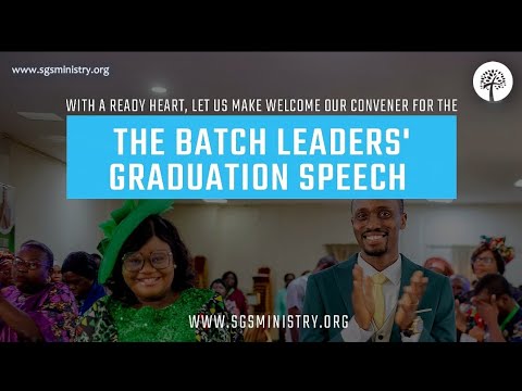 THE CONVENER'S GRADS SPEECH AND PRAYERS FOR PD BATCH LEADERS || 20 - 07 - 2025 - THE CONVENER'S GRADS SPEECH AND PRAYERS FOR PD BATCH LEADERS || 20 - 07 - 2025