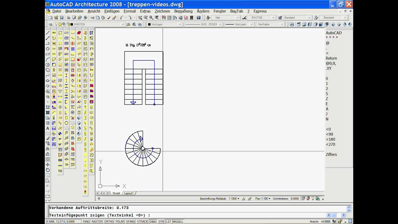 Gewendelte Treppe Ansicht - minimalistisches Interieur