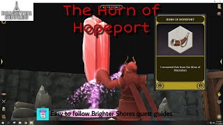The Horn of Hopeport - Brighter Shores - Easy Brighter Shores Quest Guide