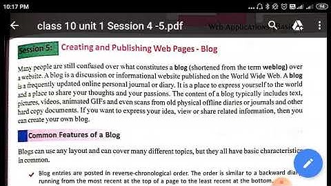 Class 10 - Unit 2. Web Applications - Session 5 - Part 1 - by Mrinal Pandey