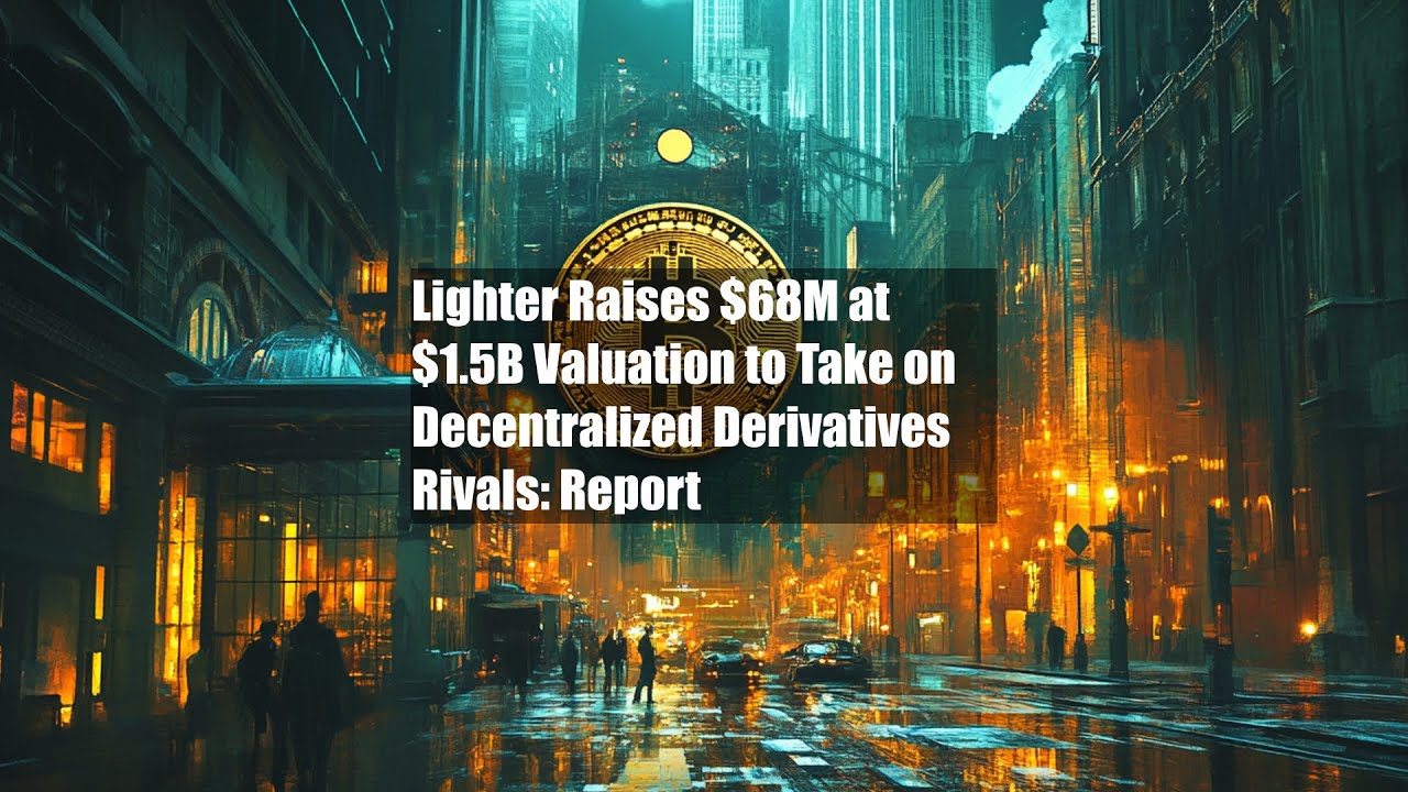 Lighter Raises $68M at $1.5B Valuation to Take on Decentralized Derivatives  Rivals: Report - YouTube