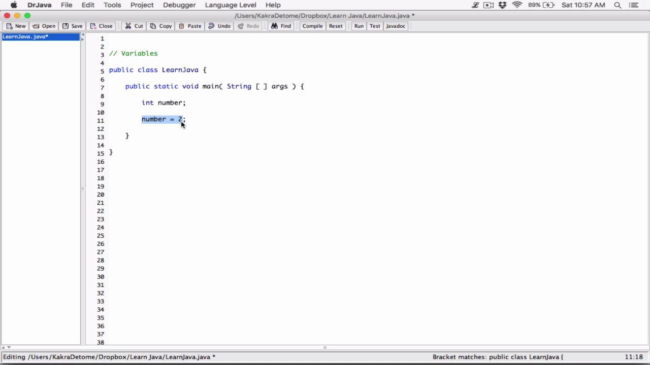 9. Variables - Learn Java - YouTube