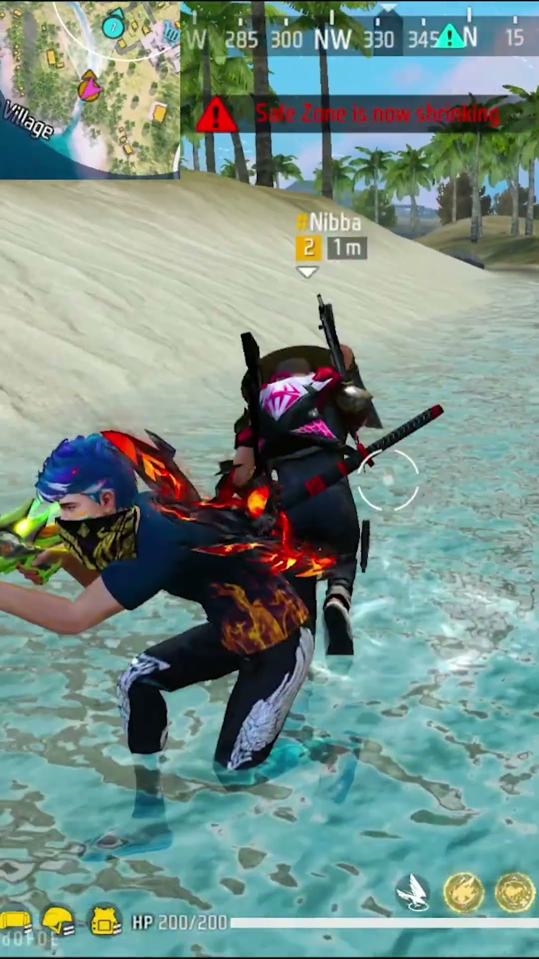Rarest Only Water Challenge in Free Fire #shorts #freefireshorts