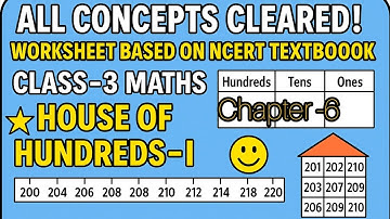 Detailed Solution of Worksheet|House of Hundreds -1|Class -3|Chapter -6|KVS|Maths Mela|