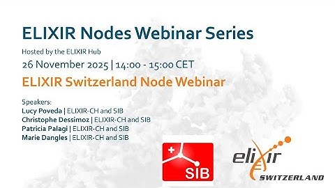 ELIXIR Switzerland Node Webinar