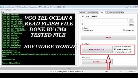 VGO TEL Ocean 8 Flash File Read Done By CM2