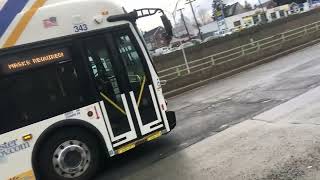 Bee-Line Bus New Flyer XDE60 Route 20 To White Plains Via Cross Country #343 Yonkers Raceway HYBRID