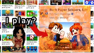 Rock ,paper ,scissors 🪨 📜 ✂️ eat! | Roblex games | 5, June,2026