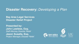 Disaster Recovery: Developing a Plan