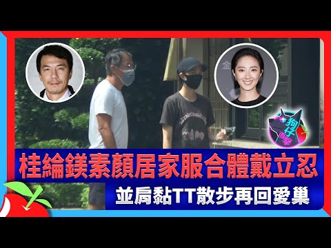 狗仔直擊｜桂綸鎂素顏居家服合體戴立忍 並肩黏TT散步再回愛 | 台灣新聞 Taiwan 蘋果新聞網