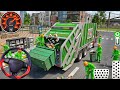 Garbage Trash Truck Realistic Simulator 3D - City Road Garbage Dumper Truck Game Android Gameplay