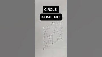 Circle isometric drawing #engineeringdrawing #technicaldrawing #isometricview #circleisometric