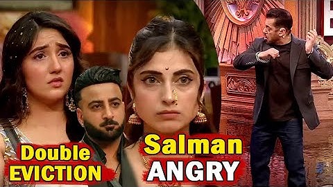 Bigg Boss 19 Today Episode Promo Double EVICTION Salman Khan ANGRY on Ashnoor Farhana BB19