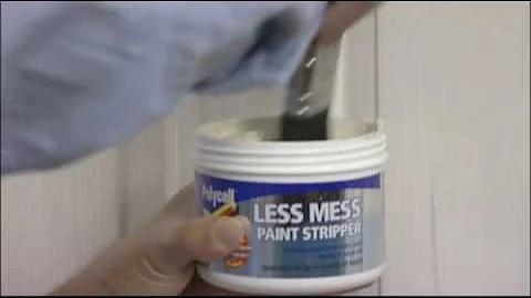 How to strip gloss paint with minimal mess and effort
