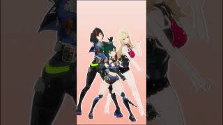 CISSIA & ZHU YUAN & QINGYI CATCH CATCH MY HEART WITH YENA(최예나)【ゼンレスゾーンゼロ:ZZZ MMD/4K/60FPS】#shorts