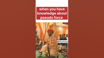 concept of pseudo force ( Practical application)
