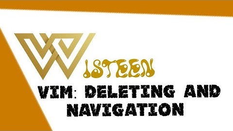 Vim: deleting navigating on vim editor