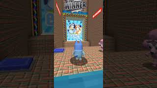 Bluey and Coco 🫂 PLAY A DUO MINECRAFT RUN TOGETHER! EP:2 😃💙🤡 #shorts #minecraft #roblox #bluey