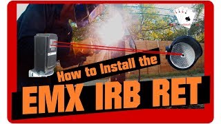 How to install an EMX IRB RET photo eye on a driveway gate opener
