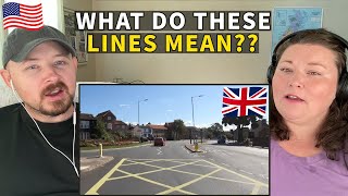 Americans React to UK Road Markings  These Are SO Different!