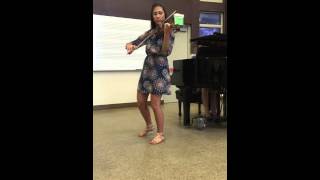 Abby Fuchs playing Chausson, Poeme