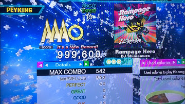 (DDR A20+) 16 PFC#23 Rampage Hero (ESP-16) 999,600!!!