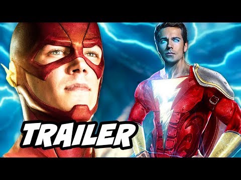 The Flash 4x14 Promo and Justice League Shazam Costume Teaser Reaction