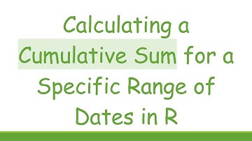 Calculating a Cumulative Sum for a Specific Range of Dates in R