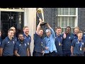 Prime Minister Theresa May hosts England World Cup winning cricket team at Downing Street