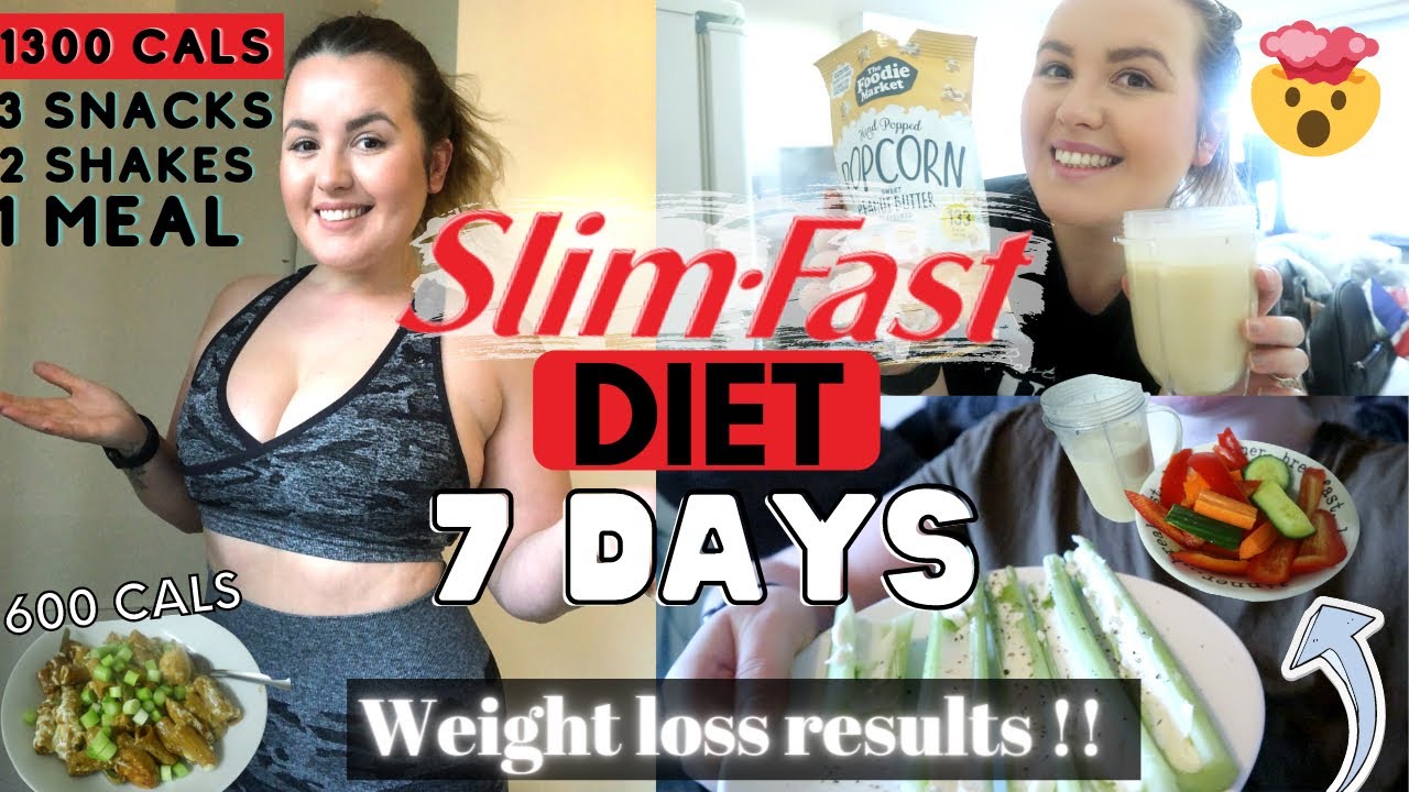SLIM FAST DIET for 7 days  MY RESULTS *WOW* I'm shocked 